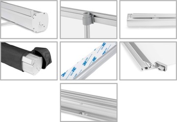 ROLL UP SILVER CHROME FULLCOLOR 100x200cm 1440 DPI