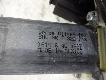 MECHANIZMUS OKNO PRAVÝ ZADNÍ BMW X4 F26 14-