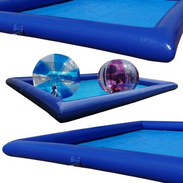 BASEN POMPOWANY 8X6 M FESTYN KULE PVC 0,9 mm duży dla dzieci dorosłych