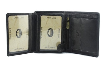 P200 Skórzany męski portfel mały El Forrest RFID