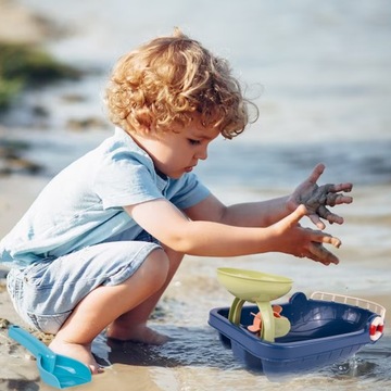 НАБОР ИГРУШЕК ПЕСОЧНИЦА ИГРУШКИ ДЛЯ ПЛЯЖА ЛОДКА ЛЕЙКА