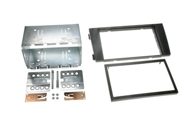Ramka radiowa Audi A6 2001-> 2DIN czarna zestaw