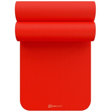 Mata fitness antypoślizgowa gruba NBR 2cm 190x60cm karimata do ćwiczeń