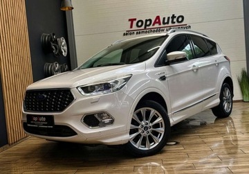 Ford Kuga II SUV Facelifting 2.0 TDCi 180KM 2017 Ford Kuga II VIGNALE AUTOMAT gwarancja bezwypadkowa zarejestrowa 4x4