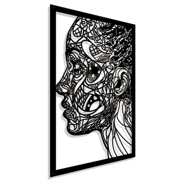 Obraz ażurowy Dekoracja ścienna Panel Twarz 3D