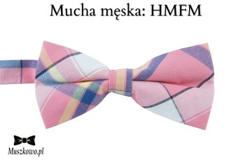 Szelki i muszka w serca walentynkowe unisex fiolet