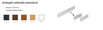 Nakładka na parapet 250 cm +zaślepki GRATIS kolory