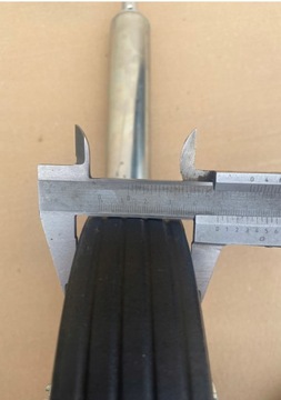 Опорное колесо с ручкой 200 кг fi48 Metal Mz1
