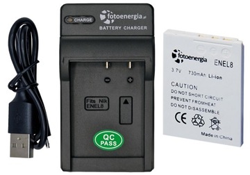 АККУМУЛЯТОР EN-EL8 ДЛЯ NIKON COOLPIX S8 S9 S50 S50C S51 730 МАЧ 3,7 В