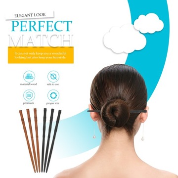 Щипцы для волос Деревянные палочки для волос Палочки для волос