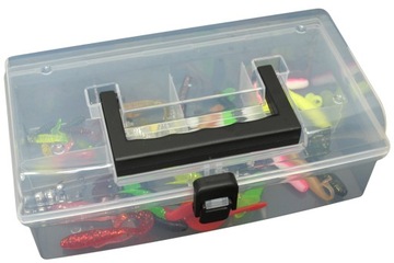 SPINNING SET коробка + 50 штук JAXON BARES, головки-твистеры