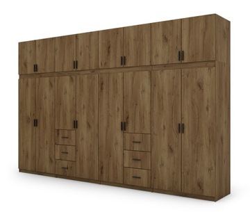 Szafa Uchylna LOFT 380 / 240 cm, Nowoczesny Design, Największa, Wyposażona