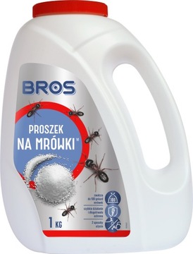 BROS Proszek na mrówki 1 kg, likwiduje gniazda owadów