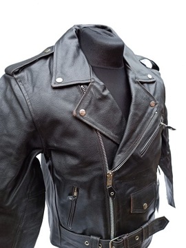 Kurtka na Motocykl Ramoneska Skórzana Roz.2XL Nowa