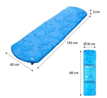 NILS Толстый самонадувающийся матрас Матрас 195x60 см