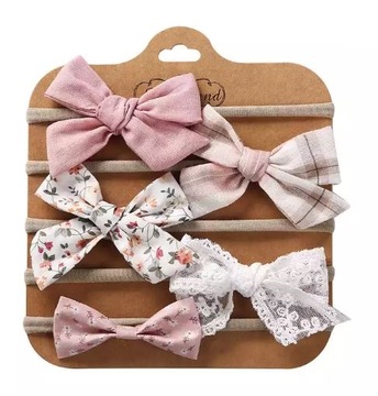 OPASKA NA GŁOWĘ ZESTAW dla niemowląt KOMPLET 5 szt