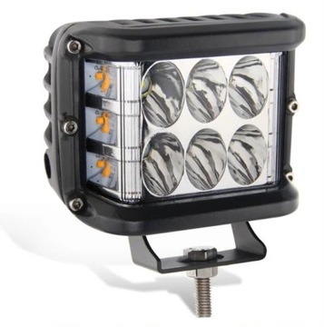 РАБОЧАЯ ФАРА ГАЛОГЕННАЯ КУБ 12 светодиодов 36 Вт 12-24 В ВНЕДОРОЖНЫЙ ТИР ТРАКТОР АВТОБУС КВАДРО