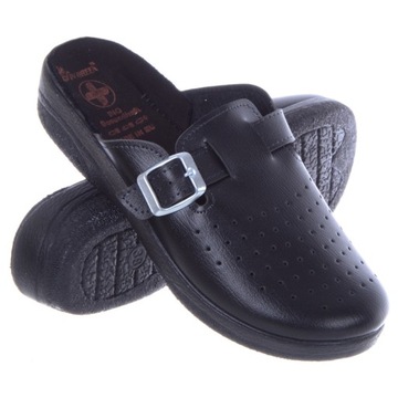 Wygodne Buty Damskie Medyczne zakryte czarne 38