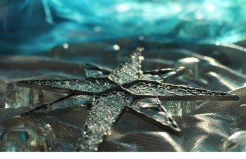 Многоконечная звезда, витражный хрусталь Тиффани, маленький