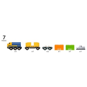 BRIO Трехвагонный грузовой поезд 33982
