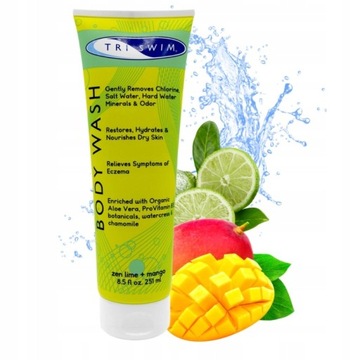 TRISWIM żel do ciała neutralizujący chlor 251ml limonka mango