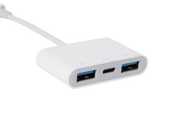 Кабель-переходник USB-C на 2x USB + USB-C для смартфона, ноутбука