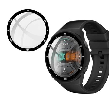 Чехол 2в1 со стеклом для Huawei Watch GT 2e (Черный)