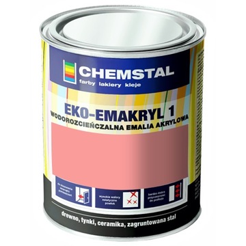 Farba akrylowa EKO-EMAKRYL CHEMSTAL Różowy Jasny 3L