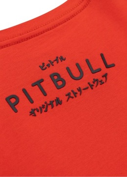 Koszulka T-shirt męski PitBull PIT BULL FUJI - czerwona r.L