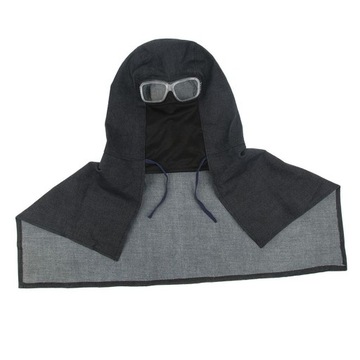 Джинсовая пылезащитная шляпа с шалью