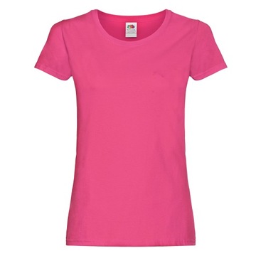 DAMSKA KOSZULKA T-SHIRT FRUIT original fuchsia M