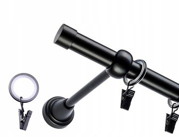 KARNISZ SIMPLE CICHE KÓŁKA POJEDYNCZY 19 MM / 140