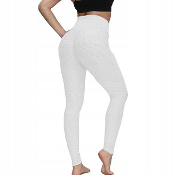 LEGINSY SPORTOWE PUSH-UP ANTYCELLULITOWE DAMSKIE E