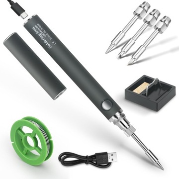 Cordless resistance soldering iron 450C with battery temperature adjustment
