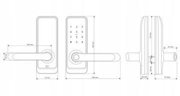 КОД РУЧКИ КОД ЗАМКА RFID-КАРТА