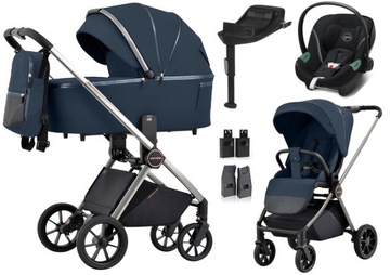 WÓZEK CARRELLO ULTRA CYBEX ATON S2 BAZA ONE ADAPTERY kol. BLUE