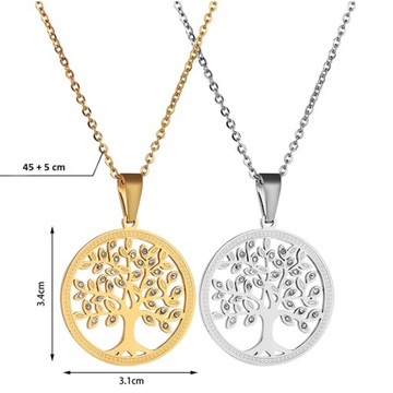 Серебряное колье «Дерево счастья» Swarovski BOX