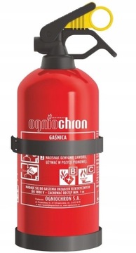 GAŚNICA SAMOCHODOWA PROSZKOWA Z WIESZAKIEM 1KG OGNIOCHRON GP-1 BC