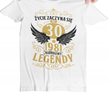 KOSZULKA MĘSKA PREZENT 30 40 50 60 70 URODZINY