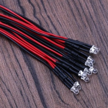 Светодиод 12V 5 мм - Теплый цвет света