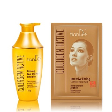 tianDe ZESTAW DO ZWIOTCZAŁEJ SKÓRY COLLAGEN ACTIV