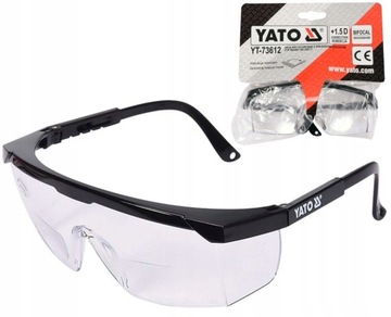 YATO OKULARY OCHRONNE KOREKCYJNE +1.5 GOGLE BHP