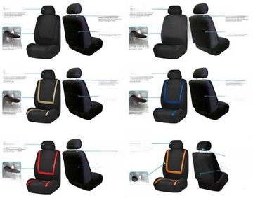 АВТОЧЕХЛЫ ПОДУШКИ АВТОКРЕСЛА 4 ШТ.