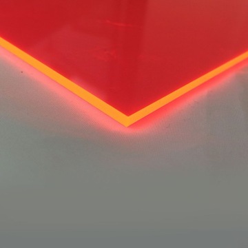 Флуоресцентное оргстекло Флуоресцентное красное оргстекло 50X50CM