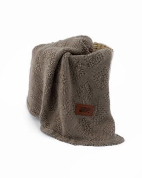 KOCYK DZIECIĘCY BAMBUSOWY MAYAMOO 80X100 CM TAUPE