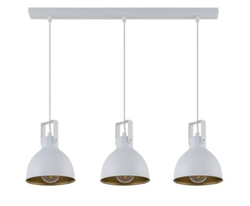 SIGMA Nowoczesna lampa LED MARS 3 lampa wisząca prosty biały/złoty LED