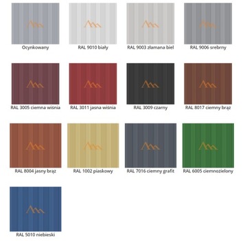 Blaszany Garaż 9x6m Grafit Podwójny Warsztat Brama