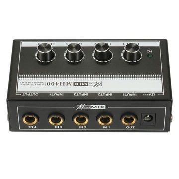 MH400 Ультрамалошумящий 4-канальный линейный микшер Mini