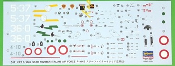 Модель самолета Lockheed F-104S Starfighter НАБОР: КРАСКА, ЛАК + КЛЕЙ + ЩЕТКИ.
