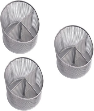 3 Sztuk Pojemnik Na Biurko Metalowy Uchwyt Na Siatka Uchwyt Na Pojemnik Na